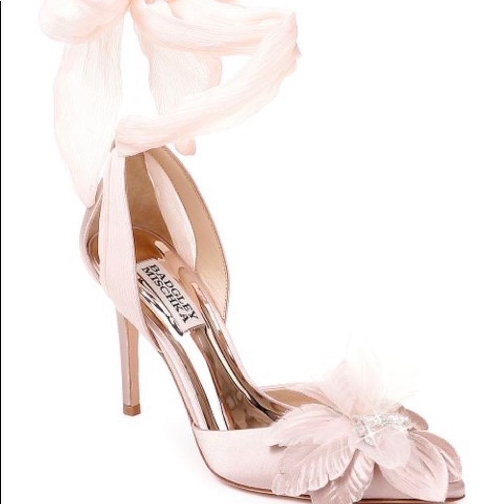 Badgley Mischka Alondra blush pink pump